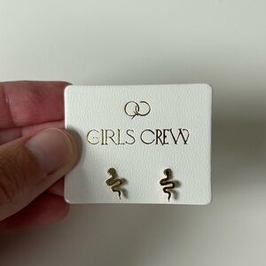 Snake Earrings Dainty Gold